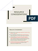 Ch08 - Resource Considerations