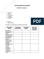 Fisa de obesrvatie 1 - Invatamantul Primar