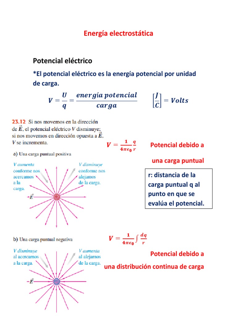 Energía Electrostática - Clases Virtuales | PDF | Capacidad | Condensador