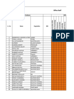 QA QC Skill Matrix