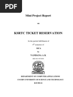 Mini Project Report On KSRTC Ticket Rese