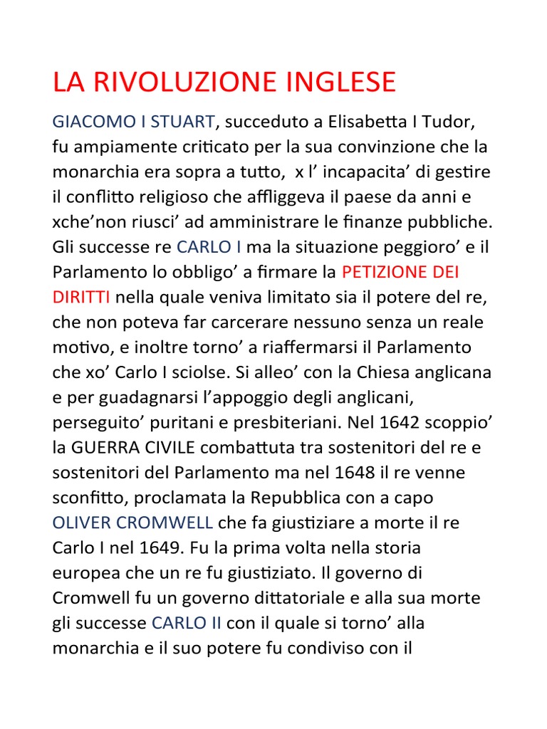 LA RIVOLUZIONE INGLESE PDF
