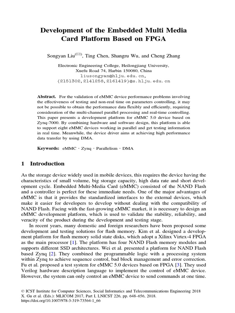 eMMC Platform Development on FPGA | PDF | Business