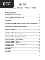 Nursing Procedure List Manual | PDF | Nursing | Patient