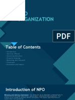 Npo Organization Presentation