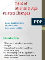 Assessment of Eldery Patients & Age Related Chnages