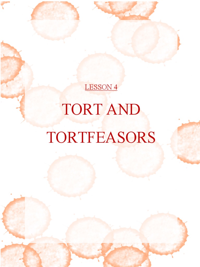 Understanding Tort Law and Liability | PDF