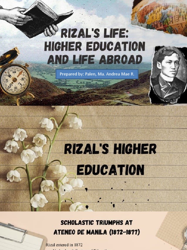 higher education of rizal essay