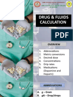 Drug Fluids Calculation