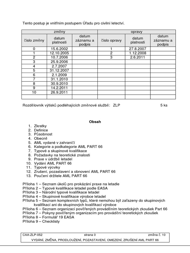 Caa ZLP 052Z10 | PDF