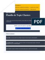 Planilla de Topic Clusters