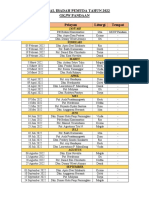 Jadwal Ibadah Pemuda 2022