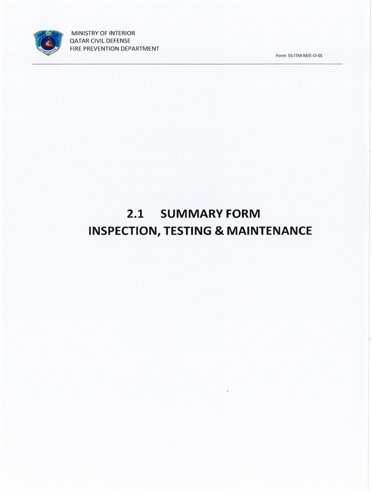 Summary Form Pdf