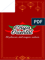 Carta Chifa Oriental 2023
