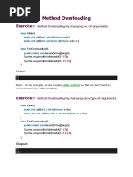 Java 106 - 107 - Method Overloading and Constructor, Constructor Overlaoding TP