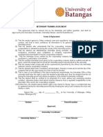 F-IO-03 Internship Training Agreement