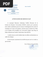Attestation Service Fait | PDF