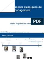 Les Fondements Classiques Du Management: Taylor, Fayol Et Les Autres