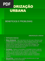 APRESENTAÇÃO DE ARBORIZAÇÃO URBANA