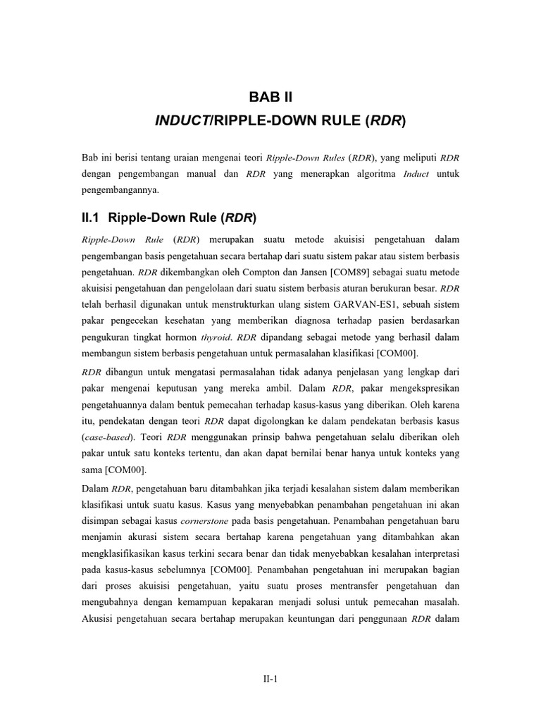 Teori Ripple-Down Rules (RDR) | PDF | Teknologi & Rekayasa