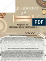 BdMANALO - Activity 1 - World History