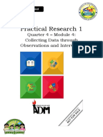 Practicalresearch1 q4 Mod4 Collectingdatathroughobservationsandinterviews Final