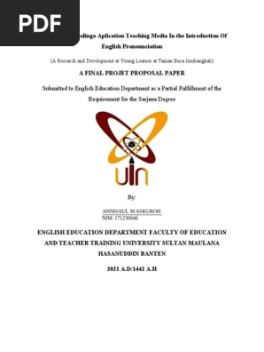 A Final Projet Proposal Paper