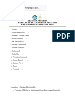 Formulir Dan Kelengkapan Berkas Pildubas Riau 2023