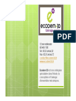 Plaquette Commerciale Ecodem3d
