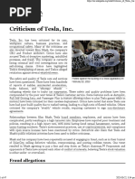 Criticism of Tesla, Inc. - Wikipedia