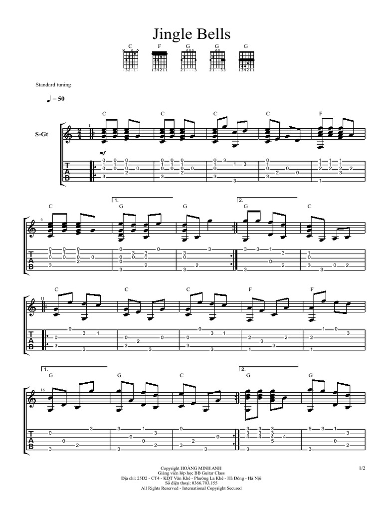 Jingle Bells Tab PDF