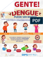 Afiche OPS Urgente El Dengue Puede Ser Mortal 17x22