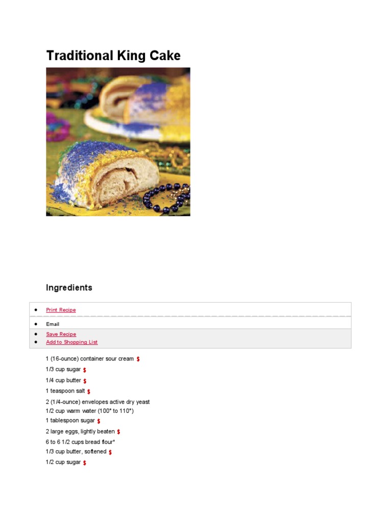 Traditional King Cake PDF