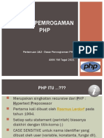 Dasar PHP Pertemuan 1-2