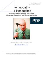 Headaches Homeopathy