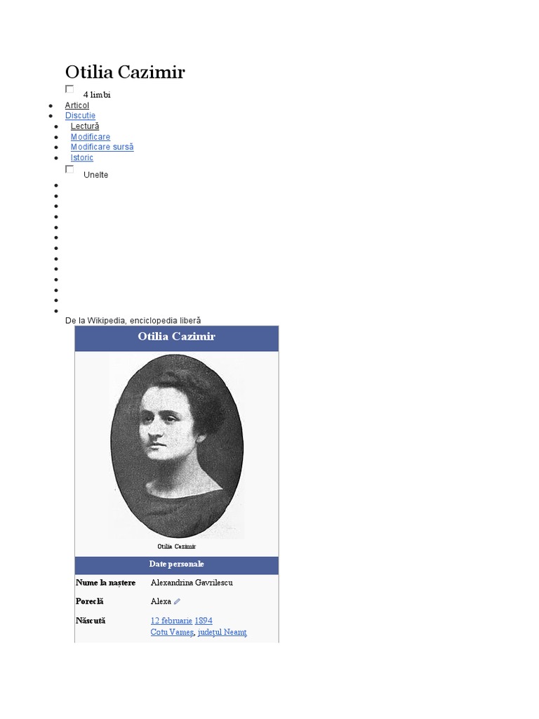 Otilia Cazimir | PDF