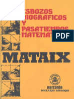 Esbozos Biograficos y Pasatiempos Matematicos Mataix Ed Marcombo