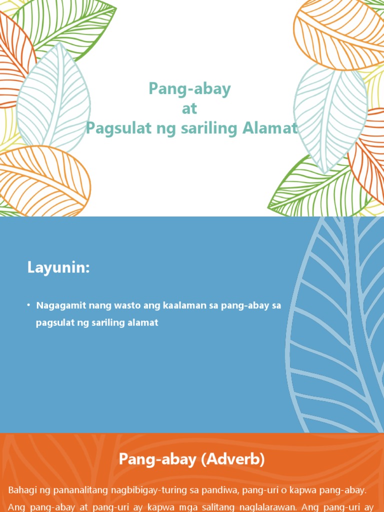 7 - Pang-Abay | PDF