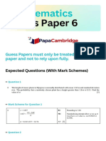 AS & A Level 9709 Mathematics Paper 6