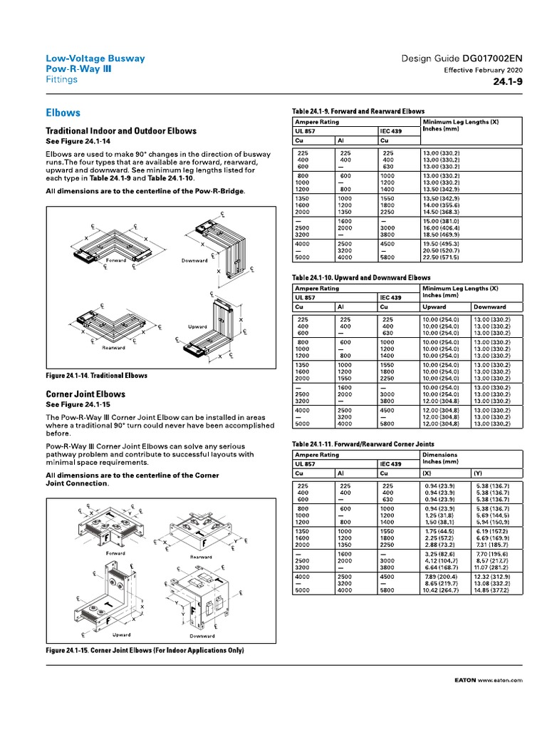 Eaton Busway Pow R Way Design Guide Dg017002en | PDF
