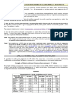 Salário Fixo - Apuração Das Médias para 13º Salário, Férias e Aviso Prévio