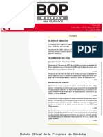 Año Clxxxviii: Boletín Oficial de La Provincia de Córdoba