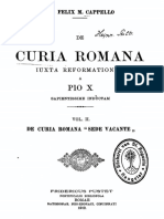 De Curia Romana Iuxta Reformationem A Pio - Cappello, Felix, S.J