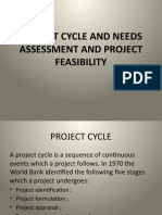 Project Cycle and Needs Assessment and Project Feasilibity