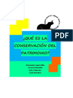 ¿Que Es La Conservacion Del Patrimonio?