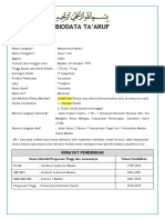 Template Biodata Taaruf