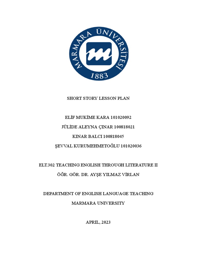 Lesson plan all the years of her life pdf