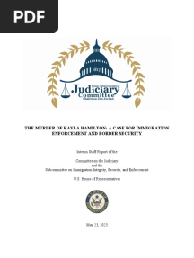 The Murder of Kayla Hamilton: A Case Study For Immigration Enforcement and Border Security