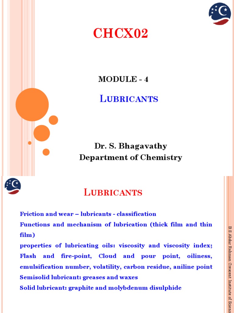 Lubricants PDF Lubricant Liquids