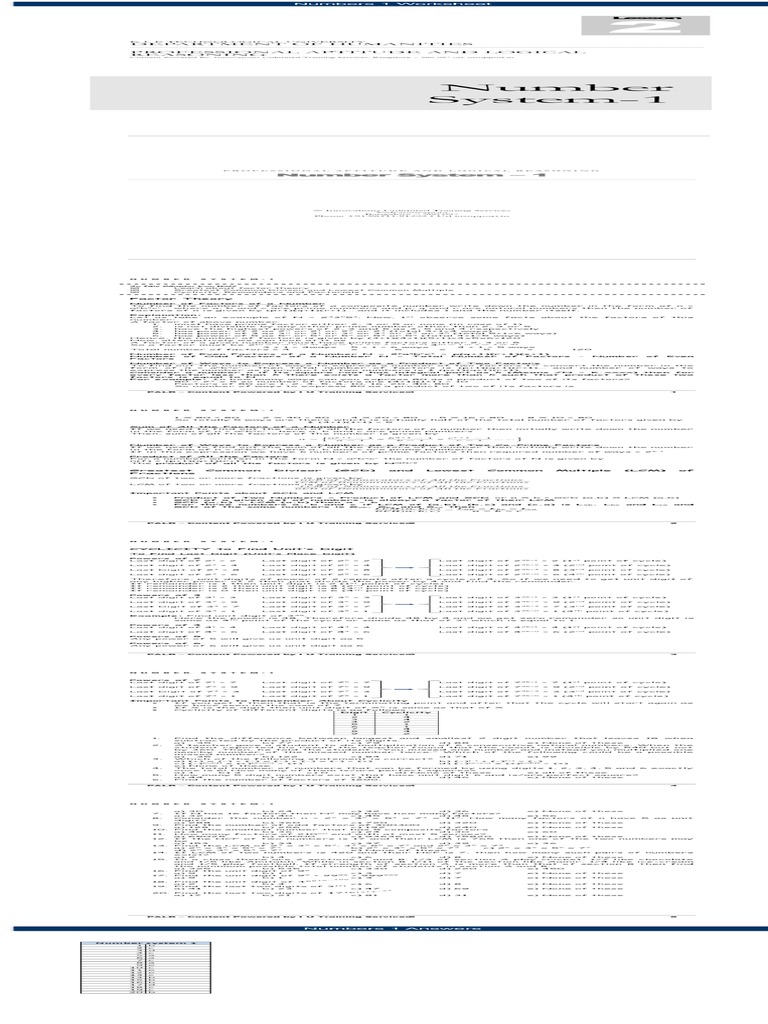 Number System1 | PDF